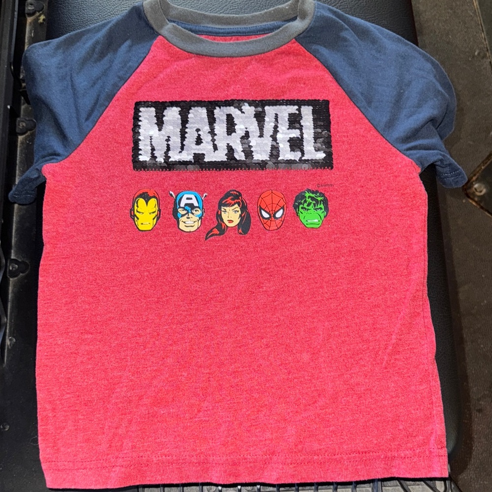 Marvel Red and Navy Character Tee